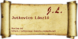 Jutkovics László névjegykártya